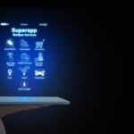 Da un ipad si proiettano le icone che compongono i servizi disponibili in una superapp